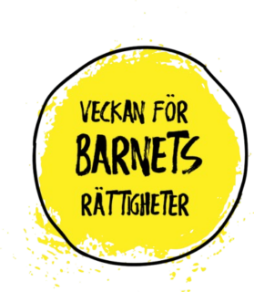 Logo för Veckan för barnets rättigheter.